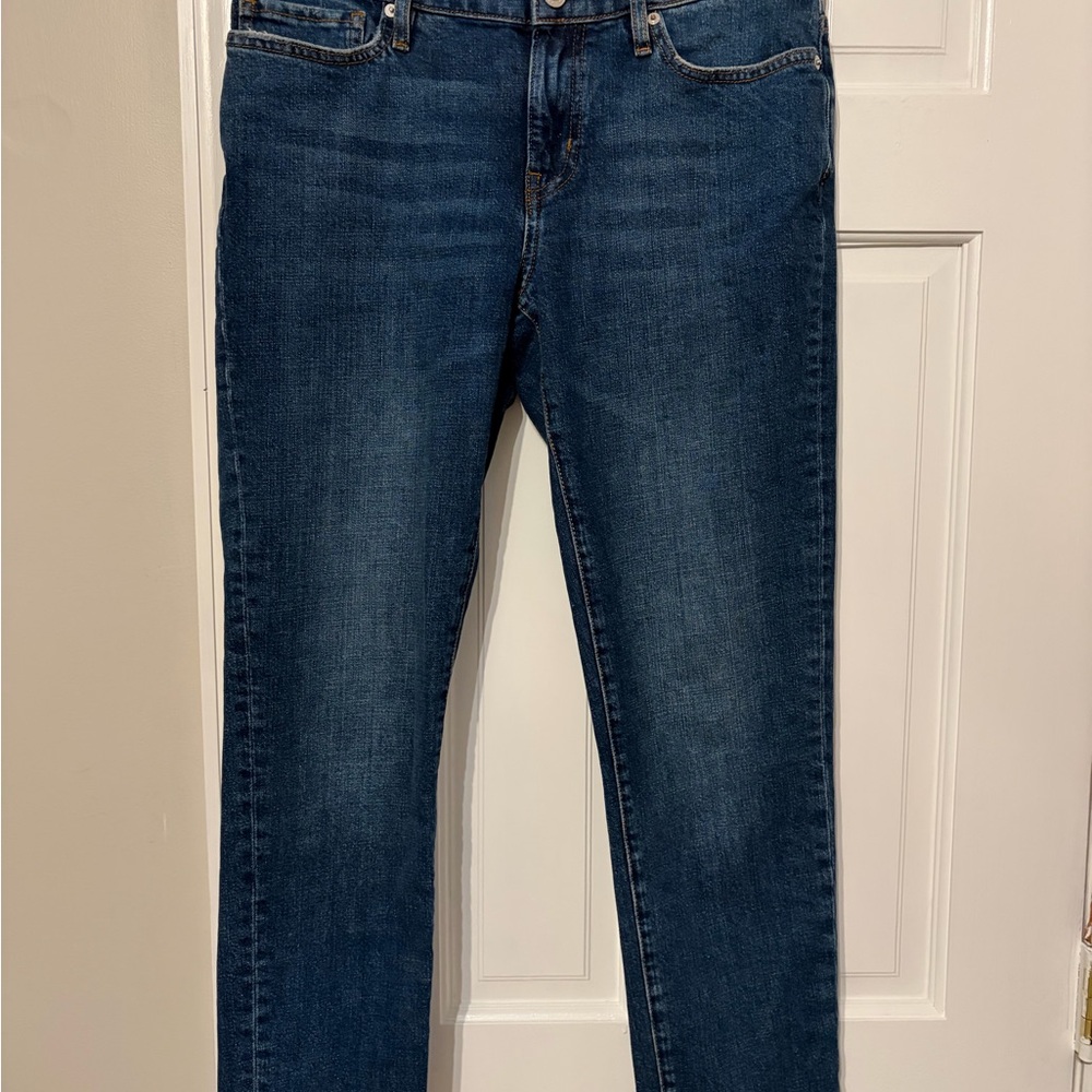 Frame Denim Dark Blue Straight Jeans